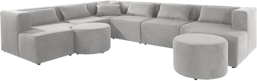 Leonique Hoekbank Alexane L-vorm samengesteld uit modules in vele stofkwaliteiten en kleuren - Foto 3