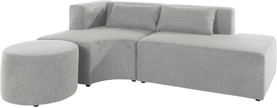 Leonique Hoekbank Alexane L-vorm samengesteld uit modules in vele stofkwaliteiten en kleuren. - Foto 6