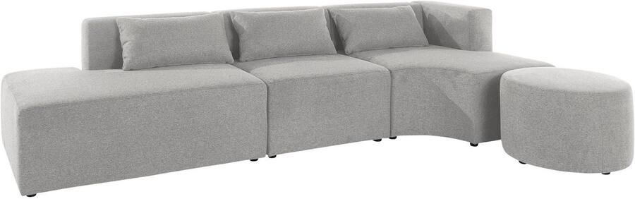 Leonique Hoekbank Alexane L-vorm samengesteld uit modules in vele stofkwaliteiten en kleuren - Foto 6
