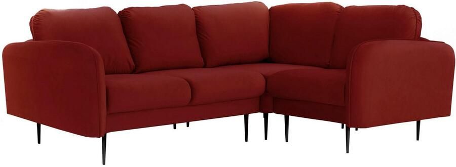 Leonique Hoekbank Skidi L-vorm met losse rugkussens en opstaande naad boven op de armleuning - Foto 3