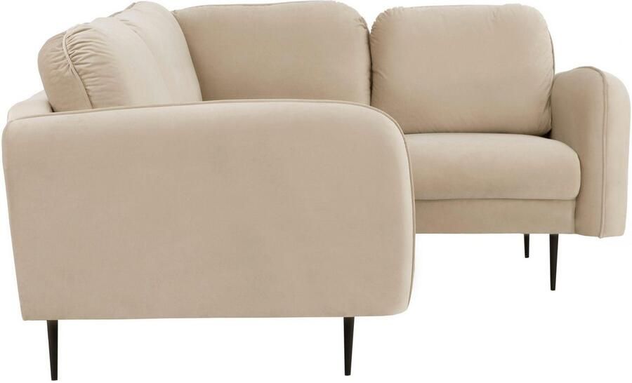 Leonique Hoekbank Skidi L-vorm met losse rugkussens en opstaande naad boven op de armleuning - Foto 2