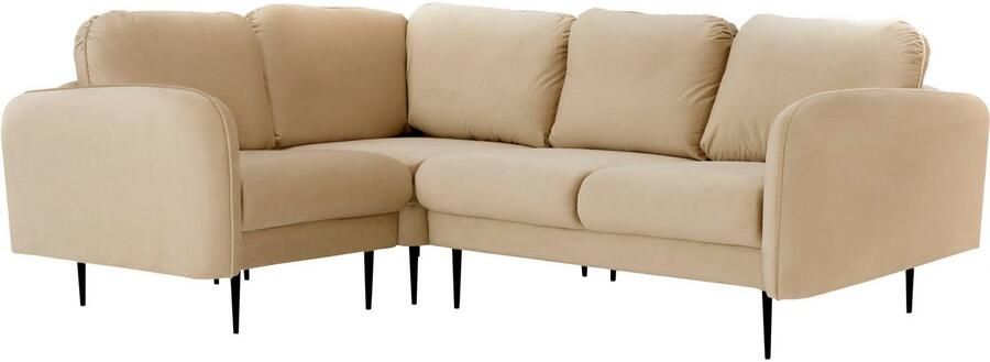 Leonique Hoekbank Skidi L-vorm met losse rugkussens en opstaande naad boven op de armleuning - Foto 8