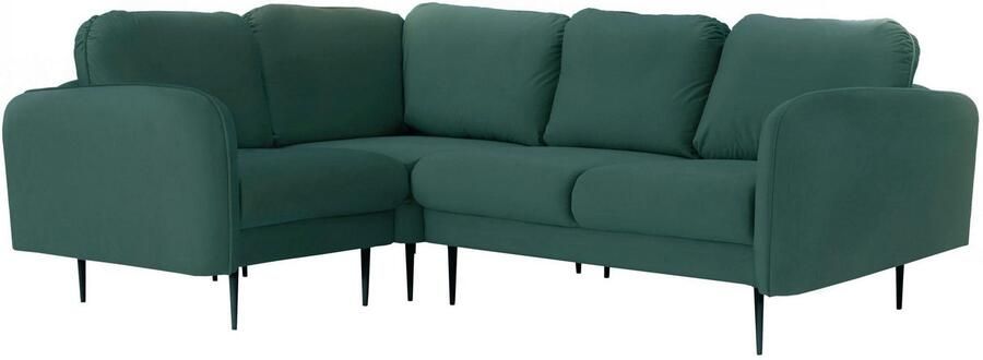 Leonique Hoekbank Skidi L-vorm met losse rugkussens en opstaande naad boven op de armleuning - Foto 3