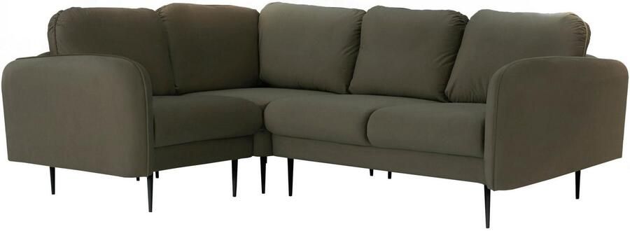 Leonique Hoekbank Skidi L-vorm met losse rugkussens en opstaande naad boven op de armleuning - Foto 3