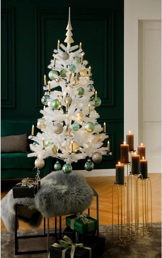 Leonique Kaarsenstandaard Mareesa van metaal voor stompkaarsen hoogte ca. 65 cm verschillend opstelbaar (1 stuk) - Foto 10