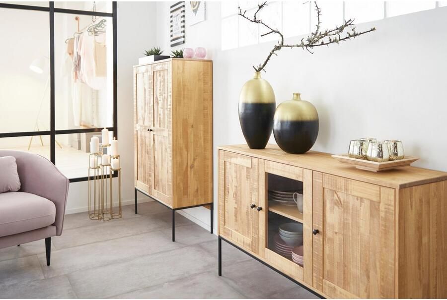 Leonique Kaarsenstandaard Mareesa van metaal voor stompkaarsen hoogte ca. 65 cm verschillend opstelbaar (1 stuk) - Foto 6