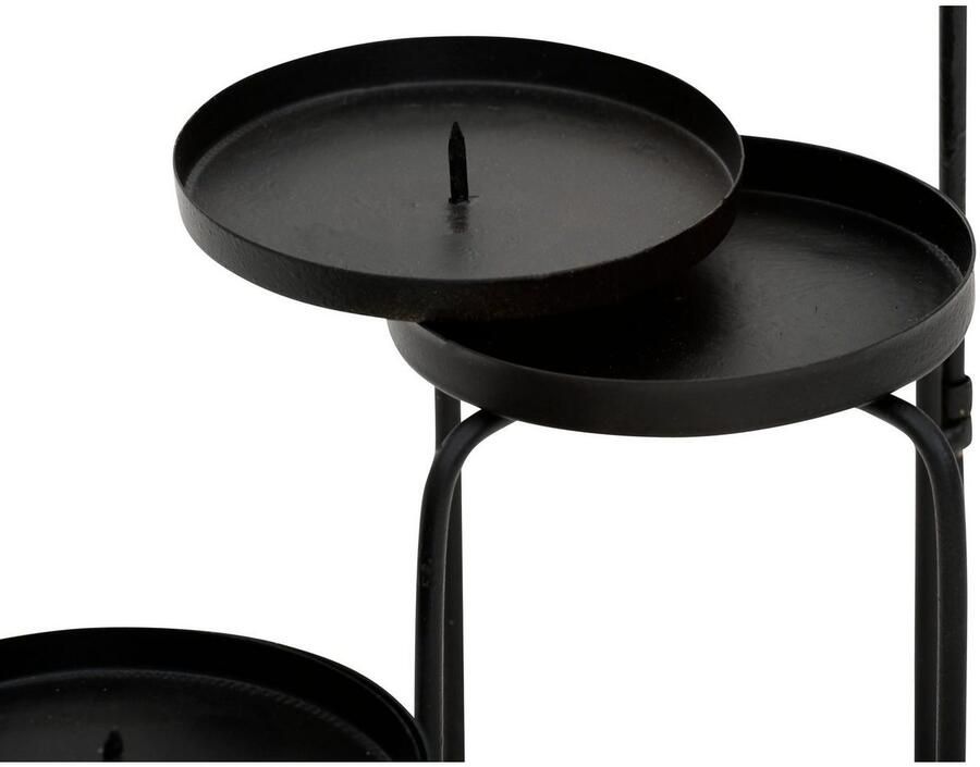 Leonique Kaarsenstandaard Mareesa van metaal voor stompkaarsen hoogte ca. 65 cm verschillend opstelbaar (1 stuk) - Foto 4