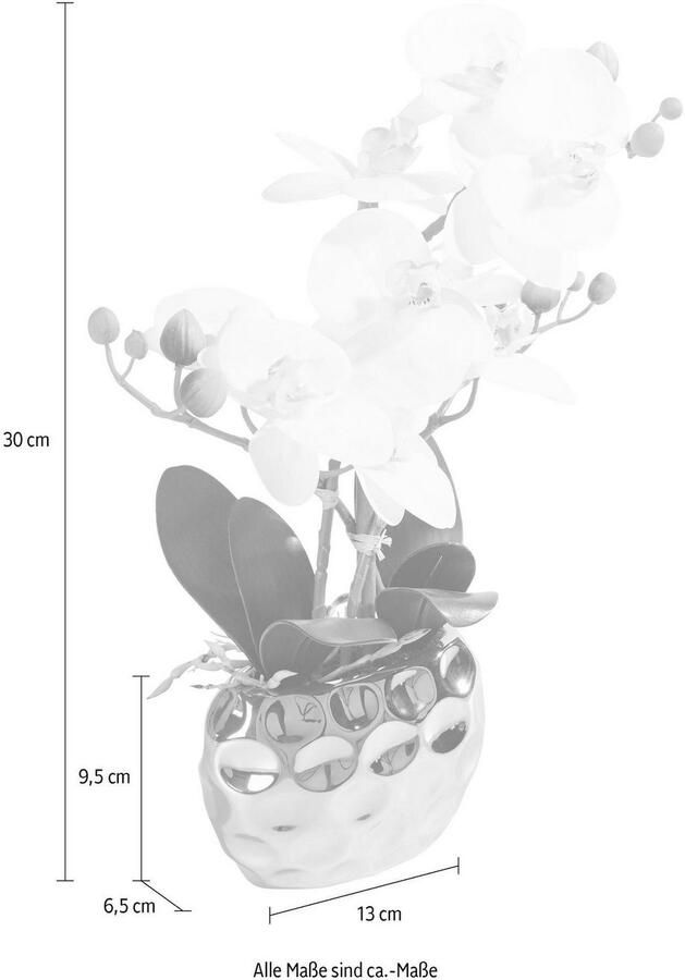 Leonique Kunstplant Orchidee Kunstorchidee in pot bestseller meer dan 2500 4 5-sterren beoordelingen (1 stuk) - Foto 2