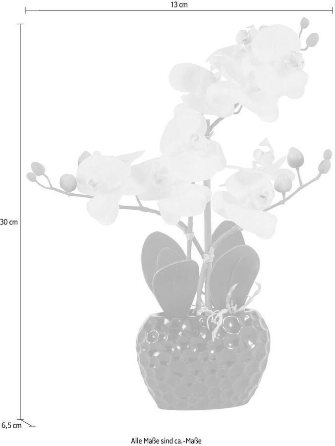 Leonique Kunstplant Orchidee Kunstorchidee in pot bestseller meer dan 2500 4 5-sterren beoordelingen (1 stuk) - Foto 3