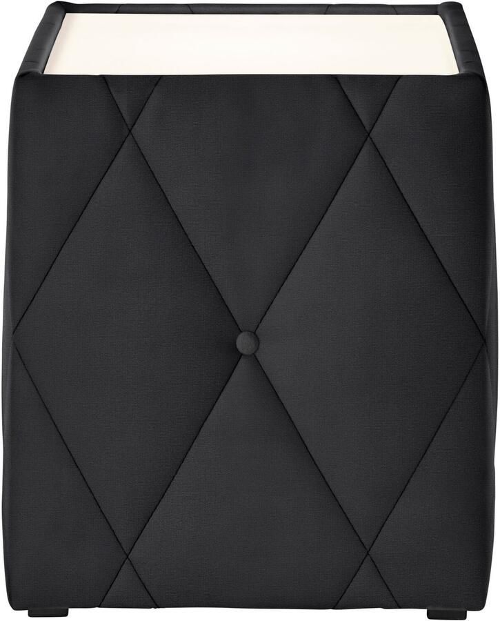 Leonique Nachtkastje Alfie met verlichting en bekleding van fluweel - Foto 3