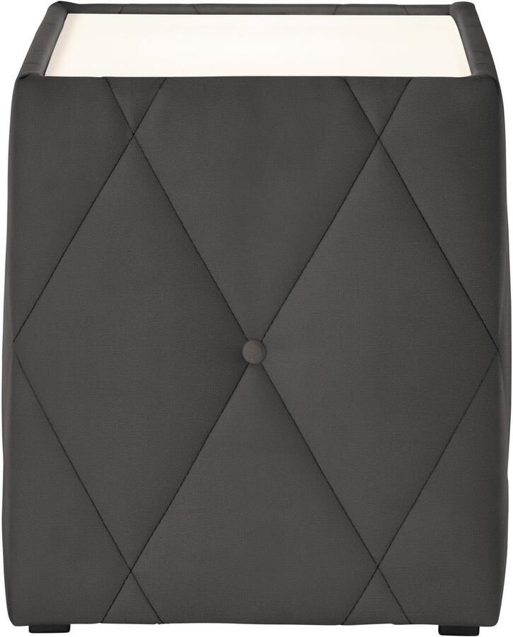 Leonique Nachtkastje Alfie met verlichting en bekleding van fluweel - Foto 2