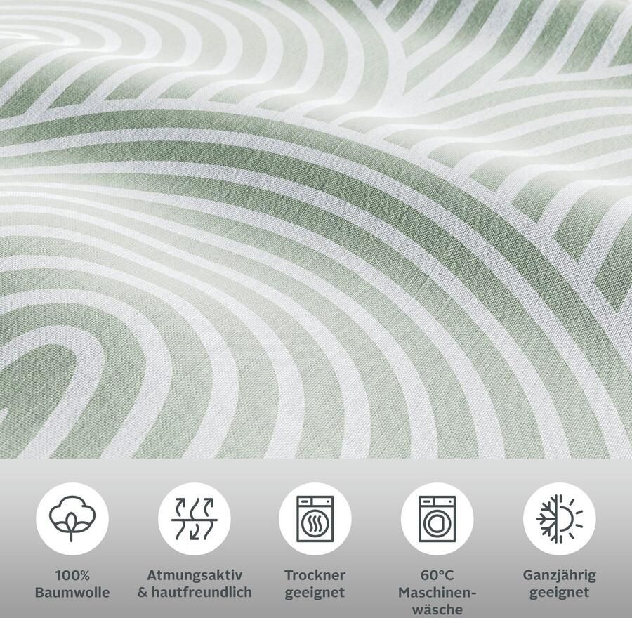 Leonique Overtrekset Matilda in afm. 135x200 of 155x220 cm Dekbedovertrek van katoen dekbedovertrek met Scandinavisch ontwerp - Foto 3