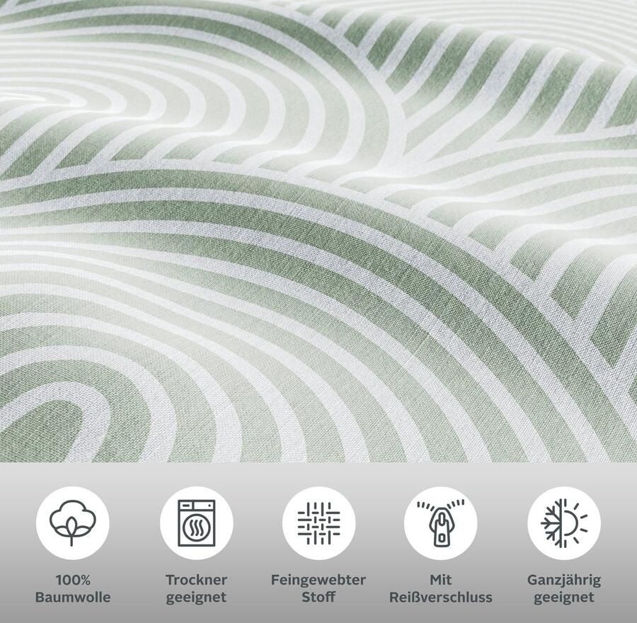 Leonique Overtrekset Matilda in afm. 135x200 of 155x220 cm Dekbedovertrek van katoen dekbedovertrek met Scandinavisch ontwerp - Foto 2