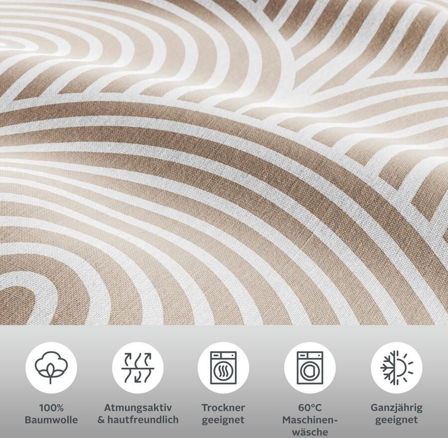 Leonique Overtrekset Matilda in afm. 135x200 of 155x220 cm Dekbedovertrek van katoen dekbedovertrek met Scandinavisch ontwerp - Foto 2