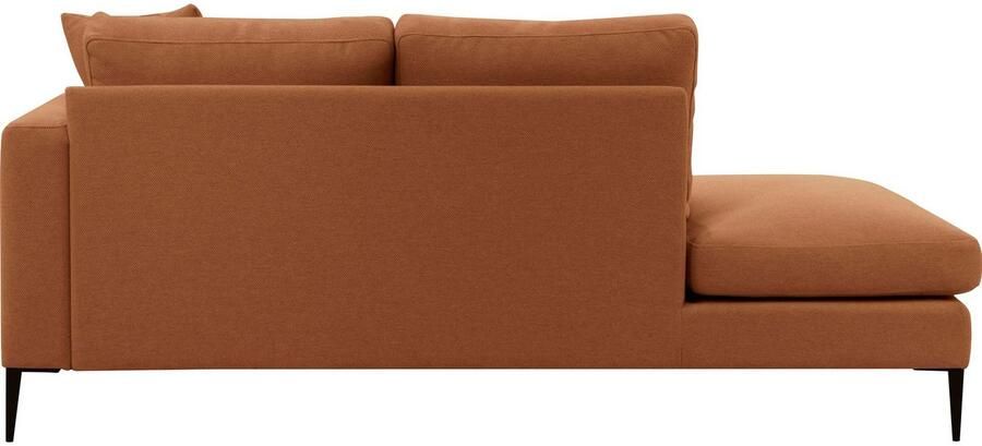 Home affaire Récamier Cozy chaise longue afmetingen B D H: 195 97 80 cm met los kussen en metalen poten armleuning naar keuze links of rechts - Foto 5