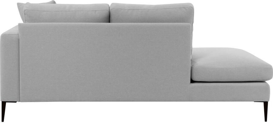 Home affaire Récamier Cozy chaise longue afmetingen B D H: 195 97 80 cm met los kussen en metalen poten armleuning naar keuze links of rechts - Foto 5