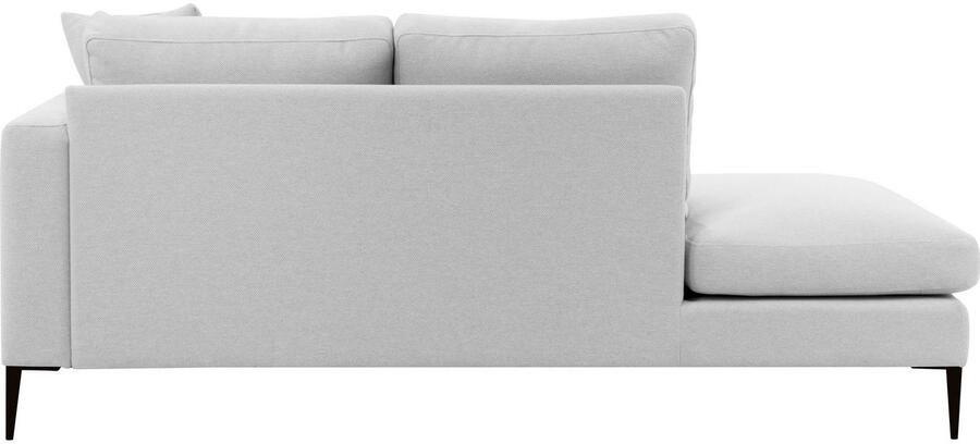 Home affaire Récamier Cozy chaise longue afmetingen B D H: 195 97 80 cm met los kussen en metalen poten armleuning naar keuze links of rechts - Foto 5