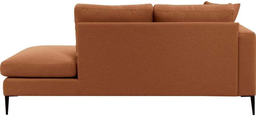 Home affaire Récamier Cozy chaise longue afmetingen B D H: 195 97 80 cm met los kussen en metalen poten armleuning naar keuze links of rechts - Foto 5