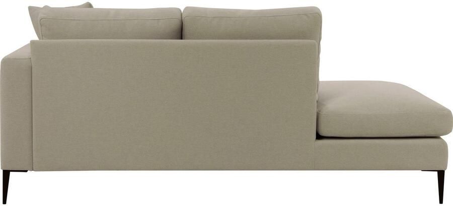 Home affaire Récamier Cozy chaise longue afmetingen B D H: 195 97 80 cm met los kussen en metalen poten armleuning naar keuze links of rechts - Foto 5