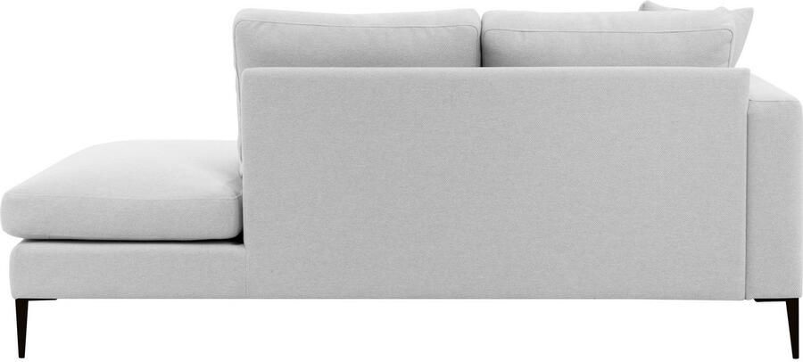 Home affaire Récamier Cozy chaise longue afmetingen B D H: 195 97 80 cm met los kussen en metalen poten armleuning naar keuze links of rechts - Foto 5