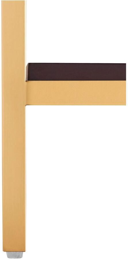 Leonique Salontafel Cherlen TOPSELLER! OTTOs Choice met twee planken en goudkleurig frame vierkant - Foto 4