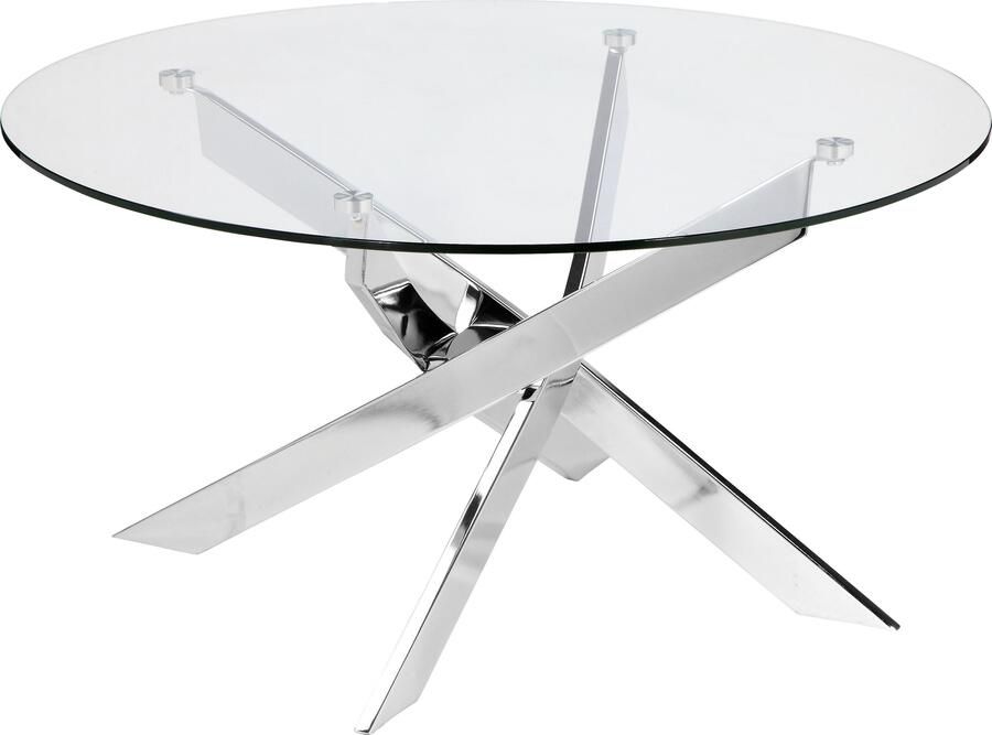 Leonique Salontafel Luzie TOPSELLER! OTTOs keuze verschillend onderstel (in chroom en zwart) breedte 80 cm - Foto 4