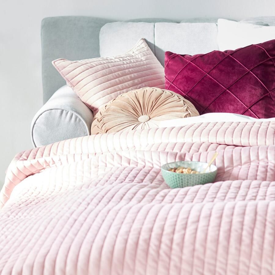 Leonique Sierkussen Océane passend bij het bed oceáne in fluweel en fijne structuurstof(2 stuks) - Foto 6