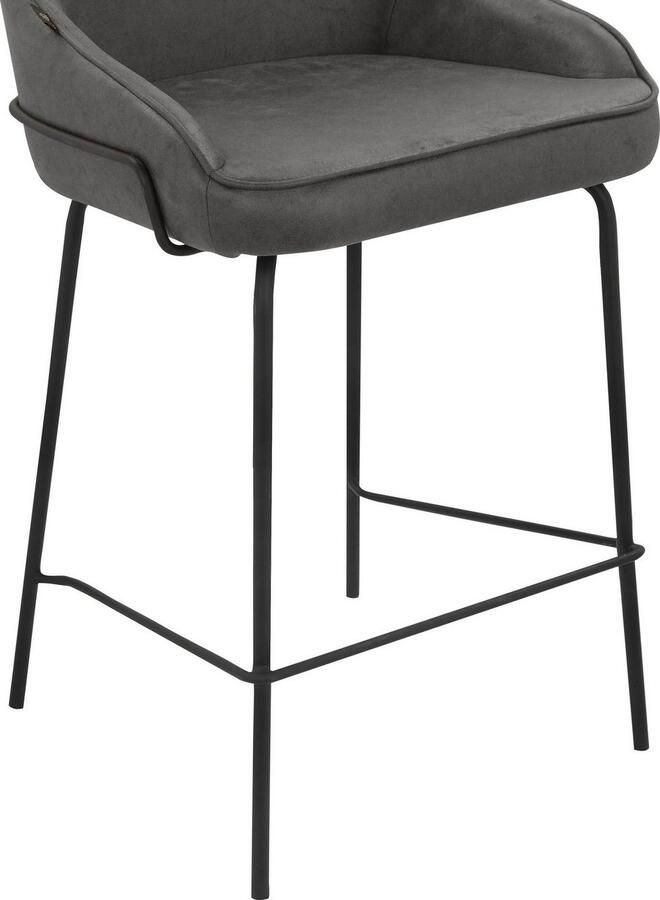 Leonique Stoel met 4 poten Puant met stof van polyester gerecycled polyester zithoogte 65 cm (2 stuks) - Foto 3
