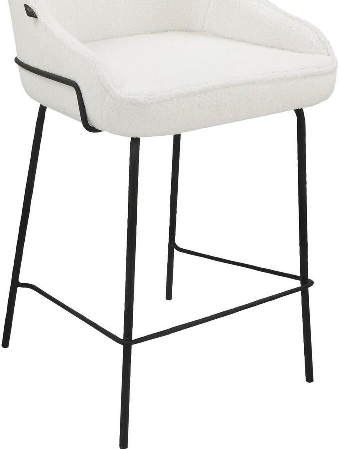 Leonique Stoel met 4 poten Puant met stof van polyester gerecycled polyester zithoogte 65 cm (2 stuks) - Foto 3