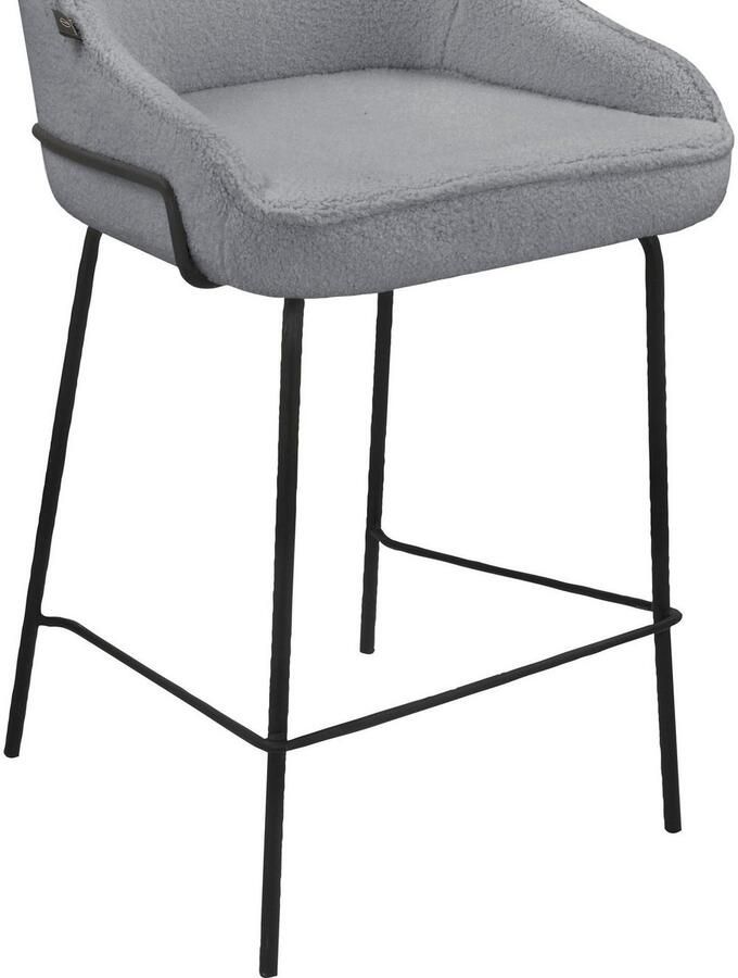 Leonique Stoel met 4 poten Puant met stof van polyester gerecycled polyester zithoogte 65 cm (2 stuks) - Foto 4