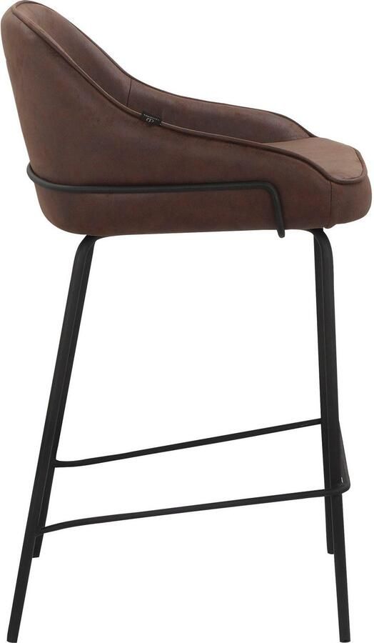 Leonique Stoel met 4 poten Puant met stof van polyester gerecycled polyester zithoogte 65 cm (2 stuks) - Foto 6