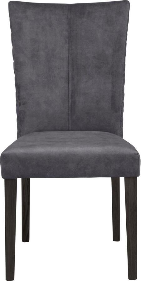 Leonique Stoel met 4 poten Vence met ruitstiksel in de rugleuning poten van massief beuken (set 2 stuks) - Foto 5