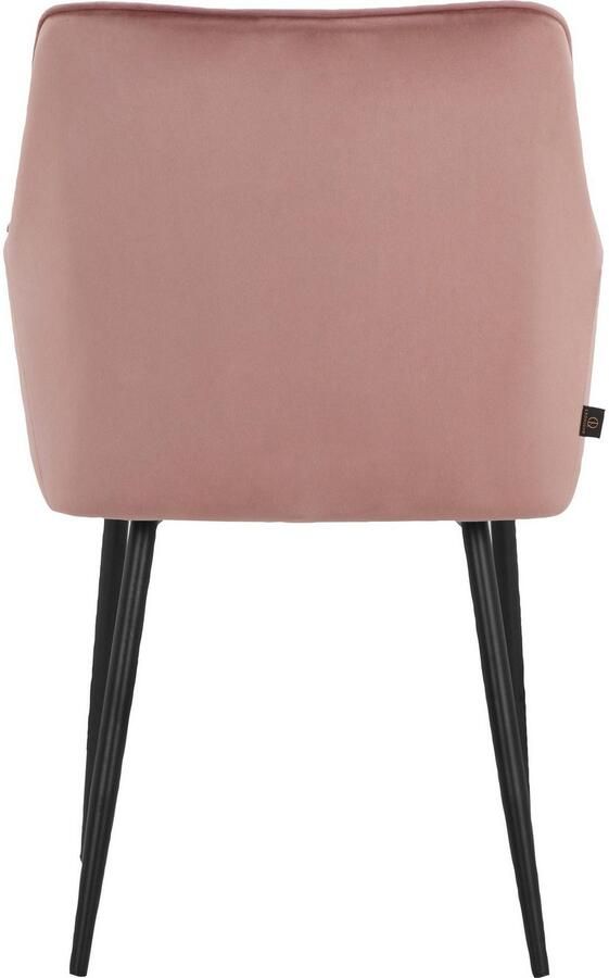 Leonique Stoel met armleuningen Montmerle Zacht verdikte zitting en rugleuning in veloursstof met stiksel zithoogte 50 cm (2 stuks) - Foto 11