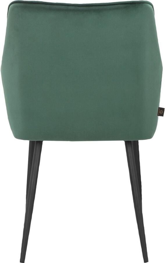 Leonique Stoel met armleuningen Montmerle Zacht verdikte zitting en rugleuning in veloursstof met stiksel zithoogte 50 cm (2 stuks) - Foto 9