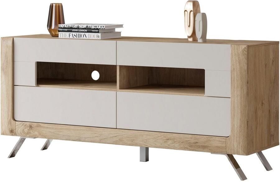 Leonique Tv-meubel Kasai Breedte 160 5 cm met 2 laden