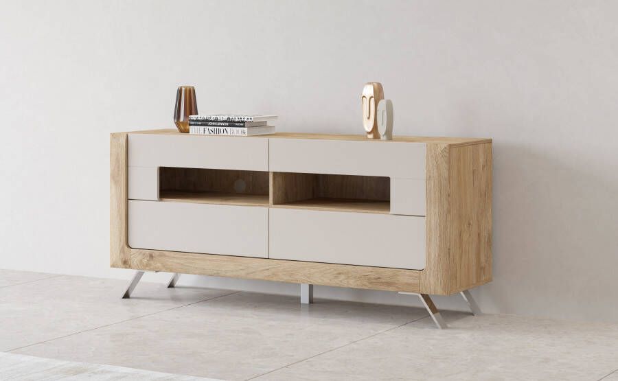 Leonique Tv-meubel Kasai Breedte 160 5 cm met 2 laden