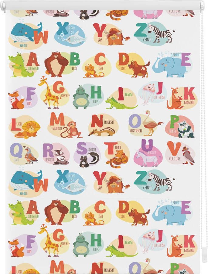 LICHTBLICK Rolgordijn met zijbediening Klemmfix digitaal ABC (1 stuk) - Foto 2