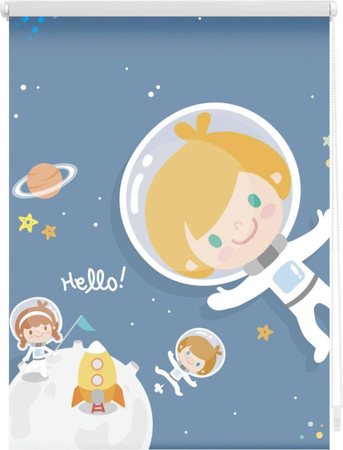 LICHTBLICK Rolgordijn met zijbediening Klemmfix digitaal Astronaut (1 stuk) - Foto 2