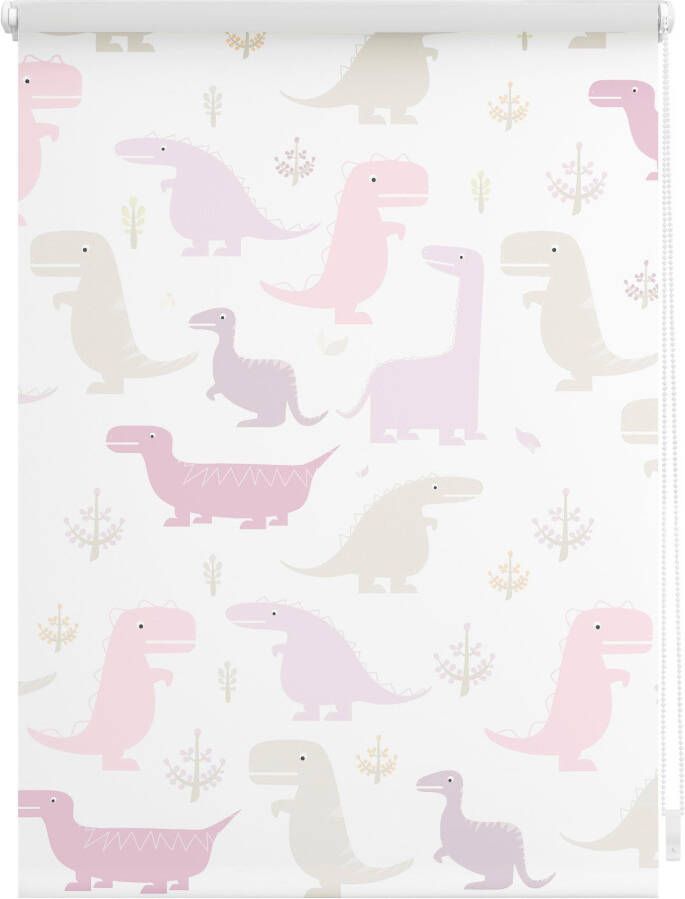 LICHTBLICK Rolgordijn met zijbediening Klemmfix digitaal Dino (1 stuk) - Foto 7