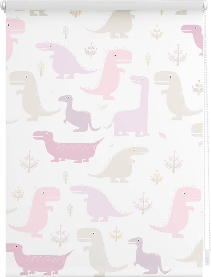 LICHTBLICK Rolgordijn met zijbediening Klemmfix digitaal Dino (1 stuk) - Foto 2