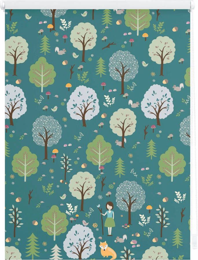 LICHTBLICK Rolgordijn met zijbediening Klemmfix digitaal Leni (1 stuk) - Foto 2