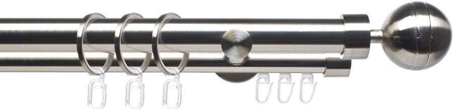 Liedeco Gordijnroede CELKUGEL02SG2L 2-sporen in vaste afmetingen ø 25 20 mm - Foto 7