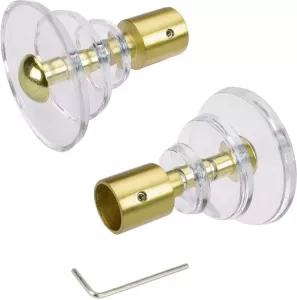 Liedeco Gordijnroede-eindstuk Luna voor gordijnroeden ø 16 mm (set 2 stuks)