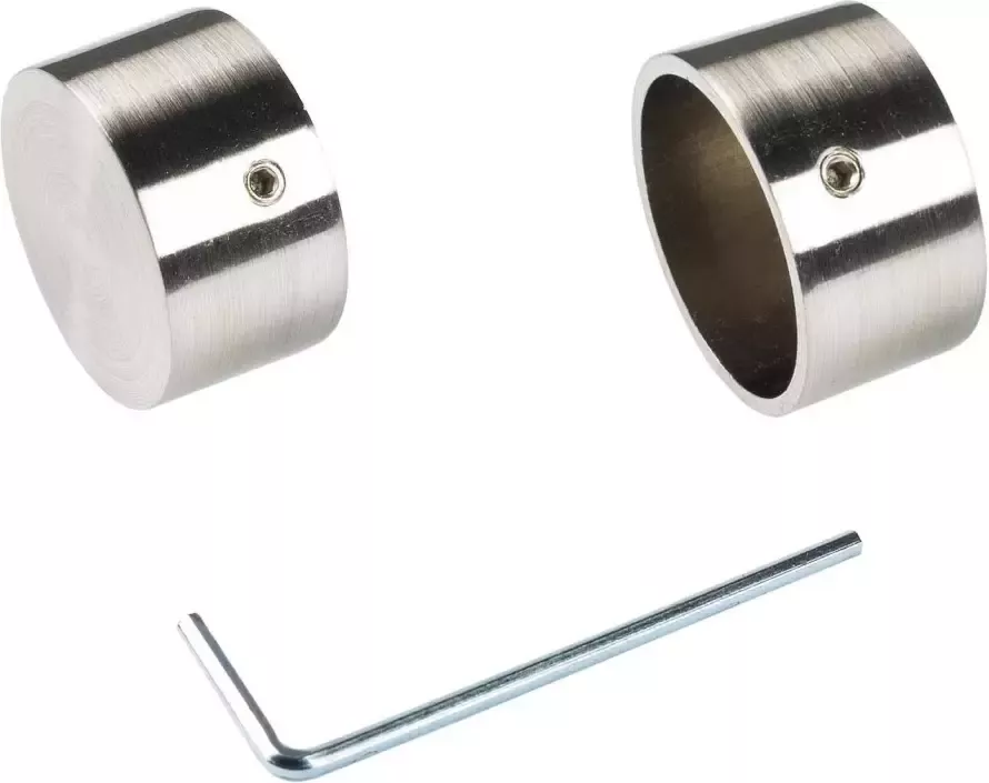 Liedeco Eindstuk voor gordijnroede voor gordijnroede ø 28 mm (set 2 stuks)