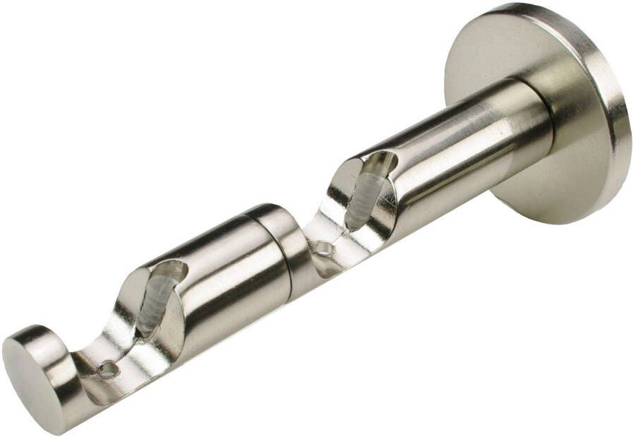 Liedeco Gordijnroedehouder Combi-steun houders 2-sporig "France" Houder bandjes voor stangen buizen 20 mm (1 stuk) - Foto 1