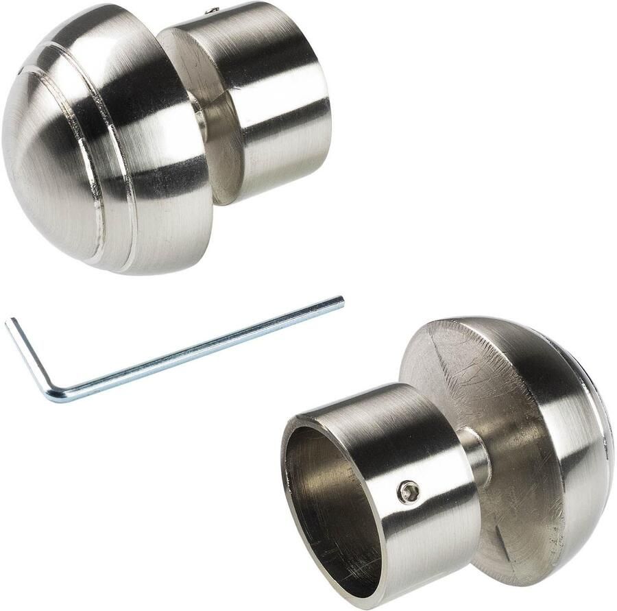 Liedeco Eindstuk voor gordijnroede voor gordijnroede ø 28 mm (1 stuk)