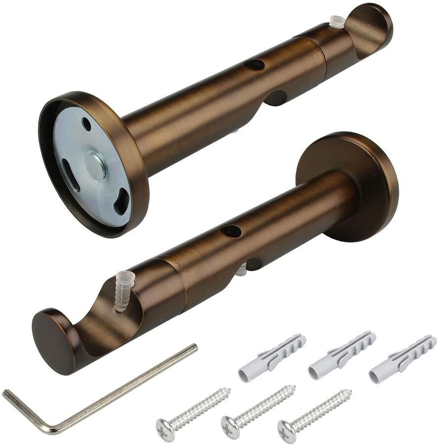 Liedeco Gordijnroede CELBULLE01SG2L 2-sporen in vaste afmetingen ø 25 20 mm