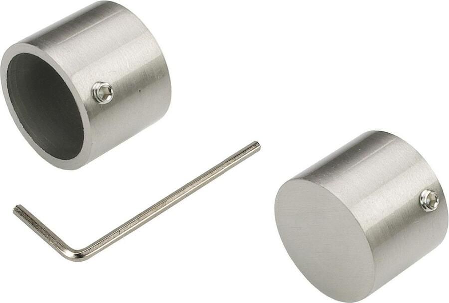 Liedeco Gordijnroede CELKUGEL01SG2L 2-sporen in vaste afmetingen ø 25 20 mm - Foto 4