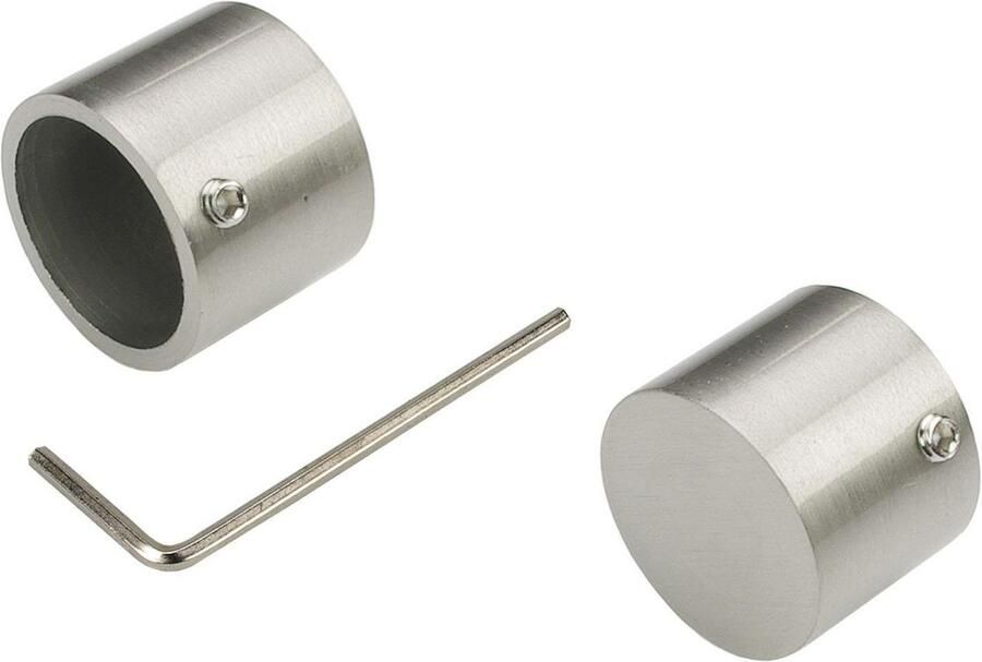 Liedeco Gordijnroede CELKUGEL02SG2L 2-sporen in vaste afmetingen ø 25 20 mm - Foto 4