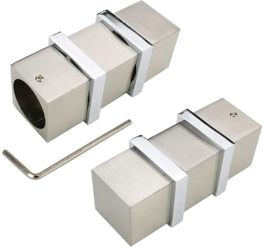 Liedeco Gordijnroede CELQUADE01SG2L 2-sporen in vaste afmetingen ø 25 20 mm - Foto 2